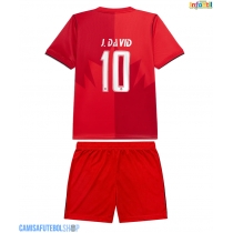 Camisa de time de futebol Canadá Jonathan David #10 Replicas 1º Equipamento Infantil Mundo 2026 Manga Curta (+ Calças curtas)